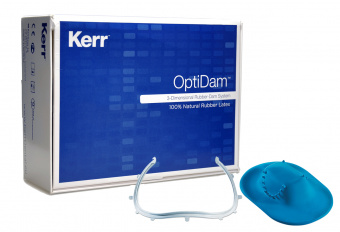 OptiDam Anterior Intro Kit (ОптиДам) - коффердам для фронт группы зубов (10 шт 1 рамка) Kerr в интернет-магазине ФАРМГЕОКОМ!